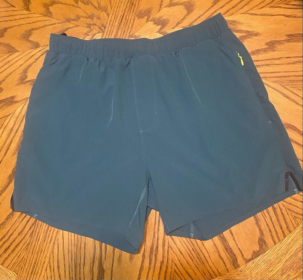 Rhone x Barry’s Lined Running Shorts Teal Navy Men’s M Modern Performance